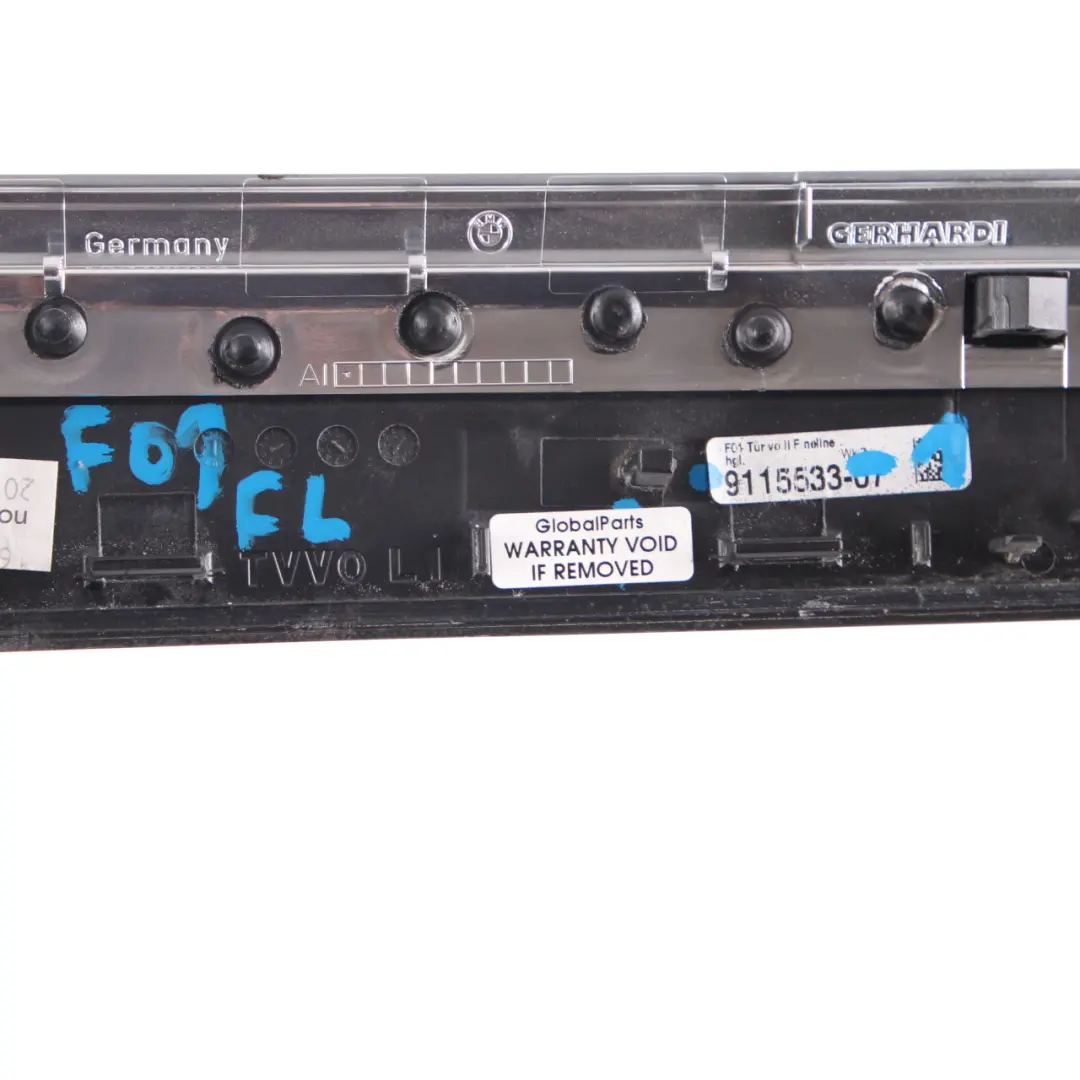 Door Strip BMW F01 F02 Cover Trim Front Left N/S Wood Fineline Gloss to with Part number 9115533 Door Strip BMW F01 F02 Cover Trim Front Left N/S Wood Fineline Gloss - SKU 9115533-1 - Part number 9115533