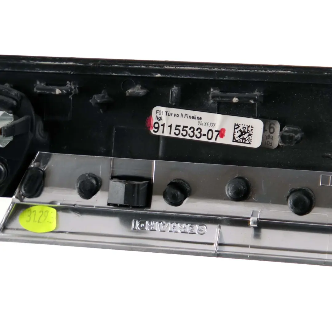 Listwa Ozdobna Dekor Drzwi Lewy Przód Drewno Fineline do BMW F01 o numerze 9115533 BMW F01 Listwa Ozdobna Dekor Drzwi Lewy Przód Drewno Fineline - SKU 9115533 - Numer Części 9115533