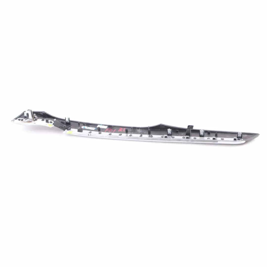 BMW F01 Door Card Trim Cover Strip Rear Left N/S Wood Fineline Gleaming - SKU 9115537-1 - Part number 9115537