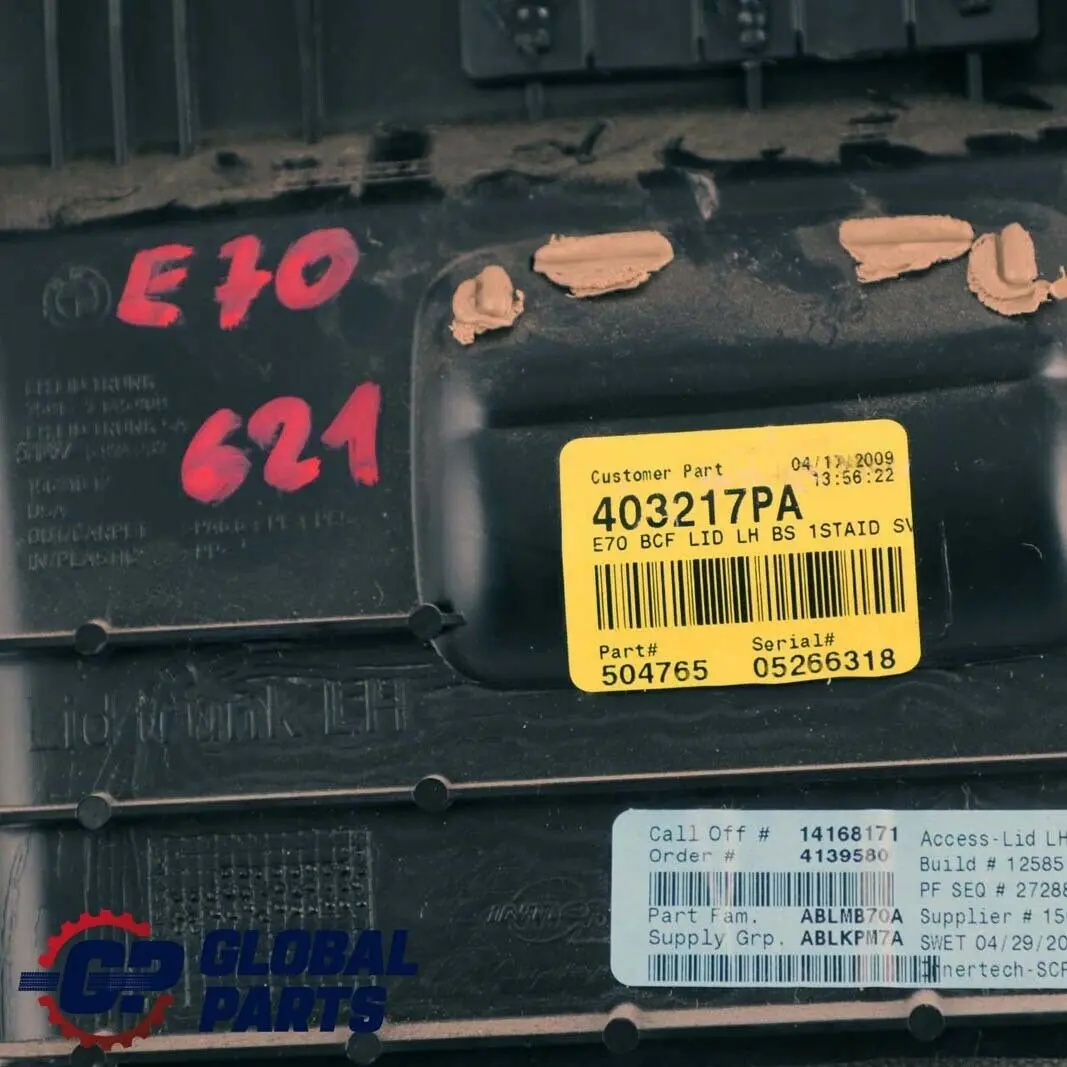 BMW X5 er E70 Klappe Links Gepäckraum Beige 7145909 - SKU 9115621 - Teilenummer 9115621