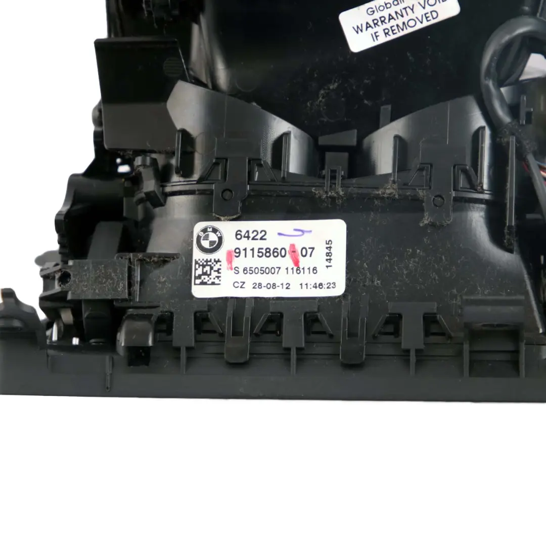 BMW F01 F02 F03 Salpicadero Rejilla de Aire Fresco Rejilla Ventilación Central - SKU 9115860 - Número de pieza 9115860