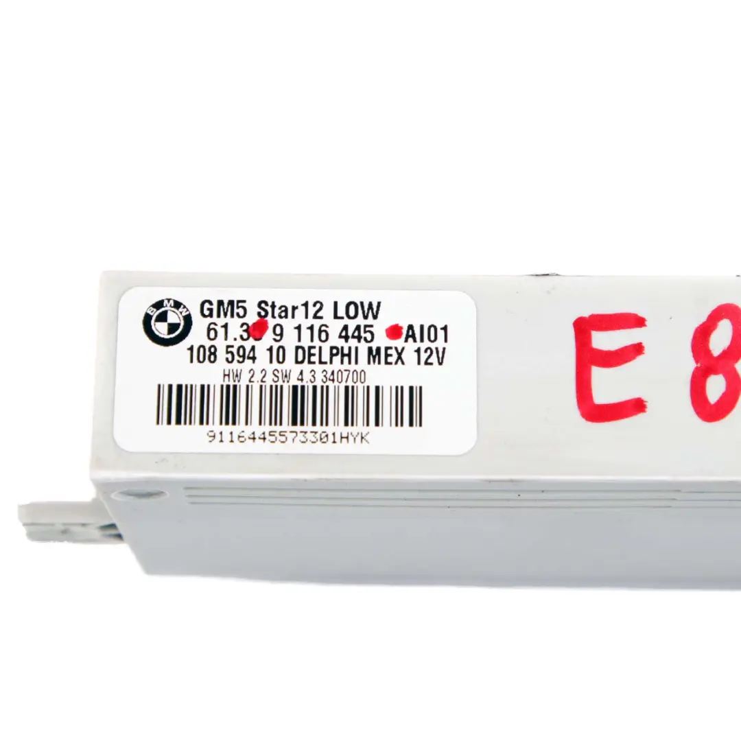 Basic Body Control Unit Module GM5 Star12 LOW BMW Z4 E85 E86 - SKU 9116445 - Part number 9116445