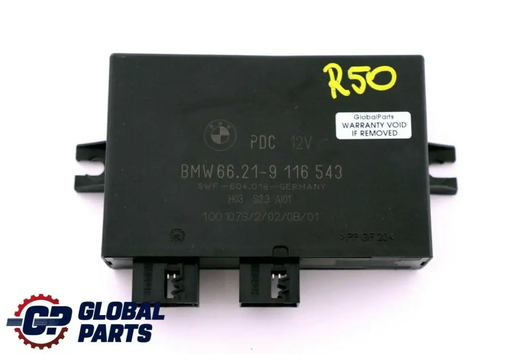 Unité De Contrôle PDC BMW E46 Z4 E85 Mini R50 R53 Module D'Unité pour à propos du numéro de pièce 9116543 Unité De Contrôle PDC BMW E46 Z4 E85 Mini R50 R53 Module D'Unité - SKU 9116543 - Numéro de pièce 9116543