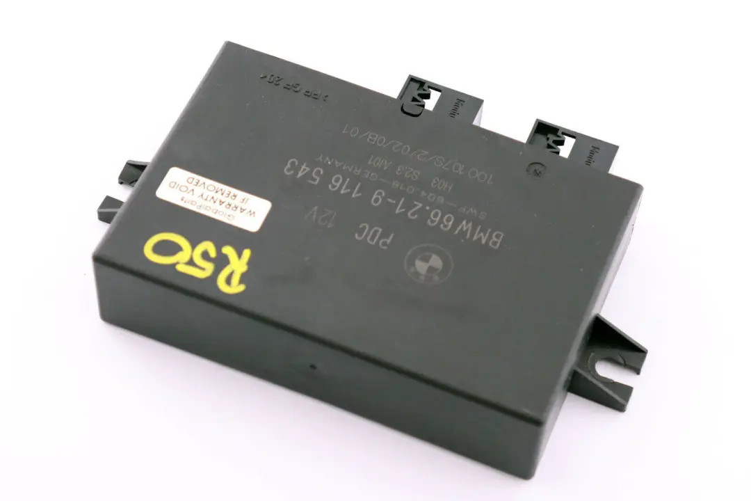 Unité De Contrôle PDC BMW E46 Z4 E85 Mini R50 R53 Module D'Unité pour à propos du numéro de pièce 9116543 Unité De Contrôle PDC BMW E46 Z4 E85 Mini R50 R53 Module D'Unité - SKU 9116543 - Numéro de pièce 9116543