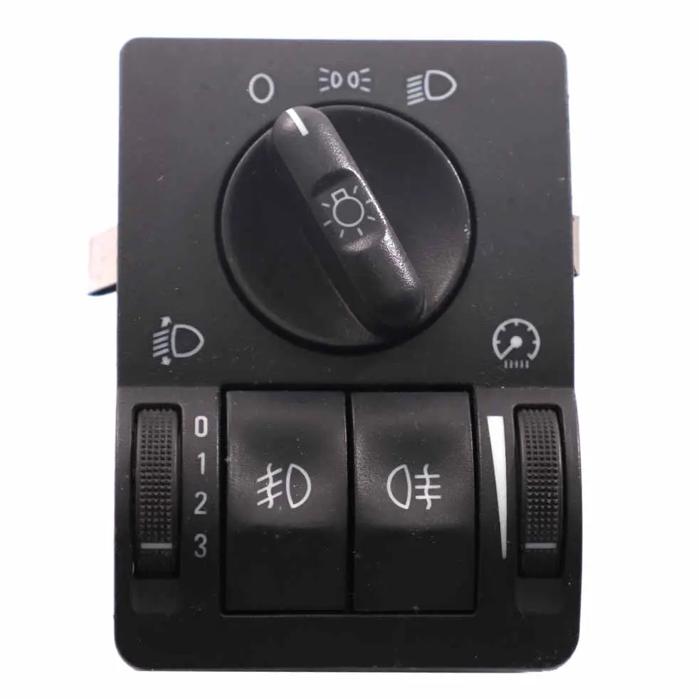 Headlight Switch Opel Corsa C Combo Light Control Unit Panel Black to with Part number 9116609 Headlight Switch Opel Corsa C Combo Light Control Unit Panel Black - SKU 9116609 - Part number 9116609
