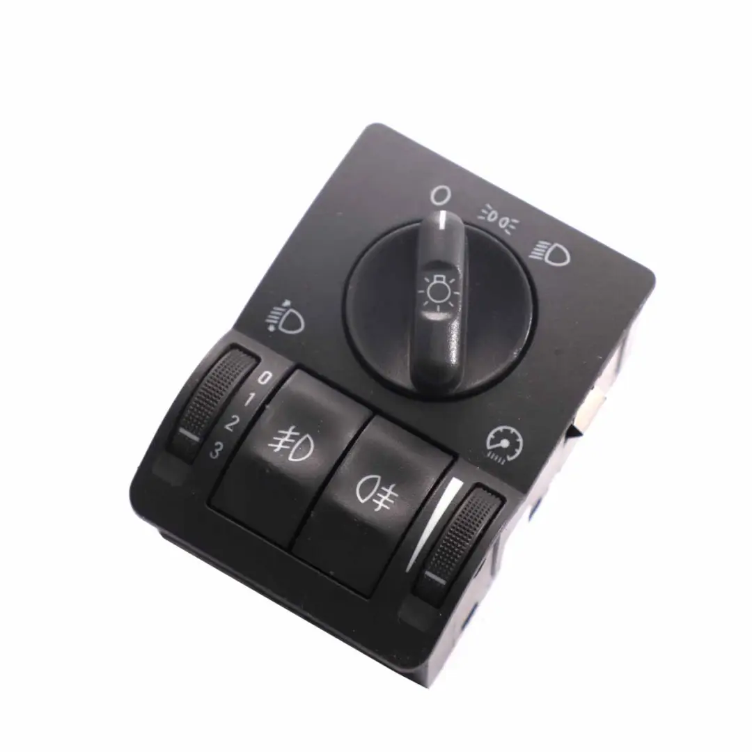  Headlight Switch Opel Corsa C Combo Light Control Unit Panel Black - SKU 9116609 - Part number 9116609