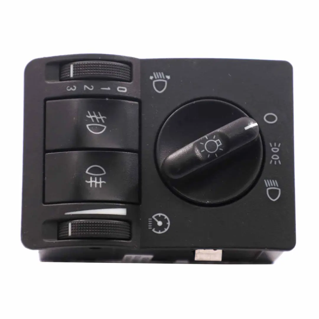  Headlight Switch Opel Corsa C Combo Light Control Unit Panel Black - SKU 9116609 - Part number 9116609