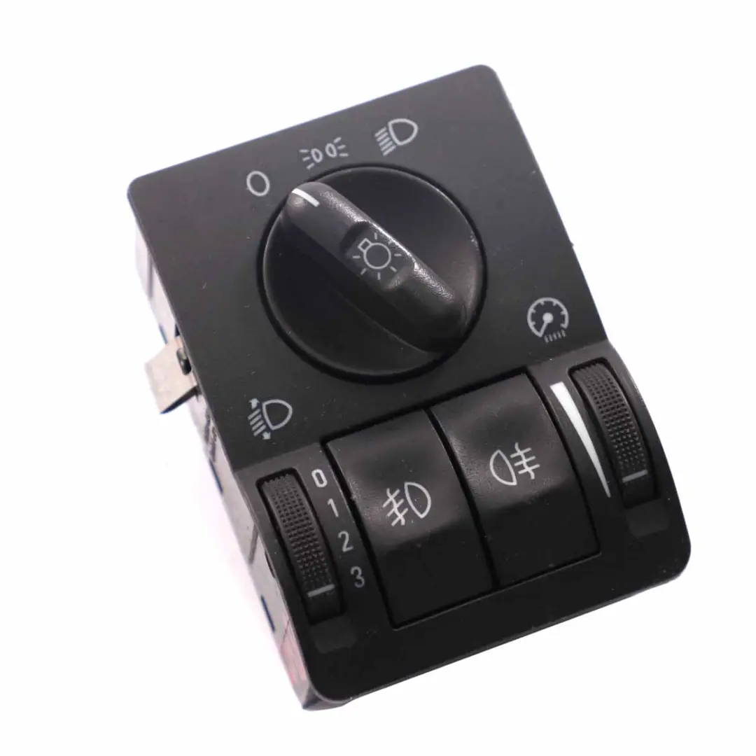  Headlight Switch Opel Corsa C Combo Light Control Unit Panel Black - SKU 9116609 - Part number 9116609
