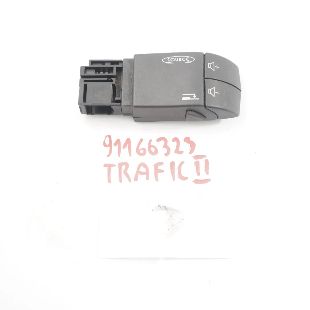 Contrôle volume radio l'interrupteur pour Renault Trafic 2 Opel Vivaro A à propos du numéro de pièce 91166323 Renault Trafic 2 Opel Vivaro A Contrôle volume radio l'interrupteur - SKU 91166323 - Numéro de pièce 91166323