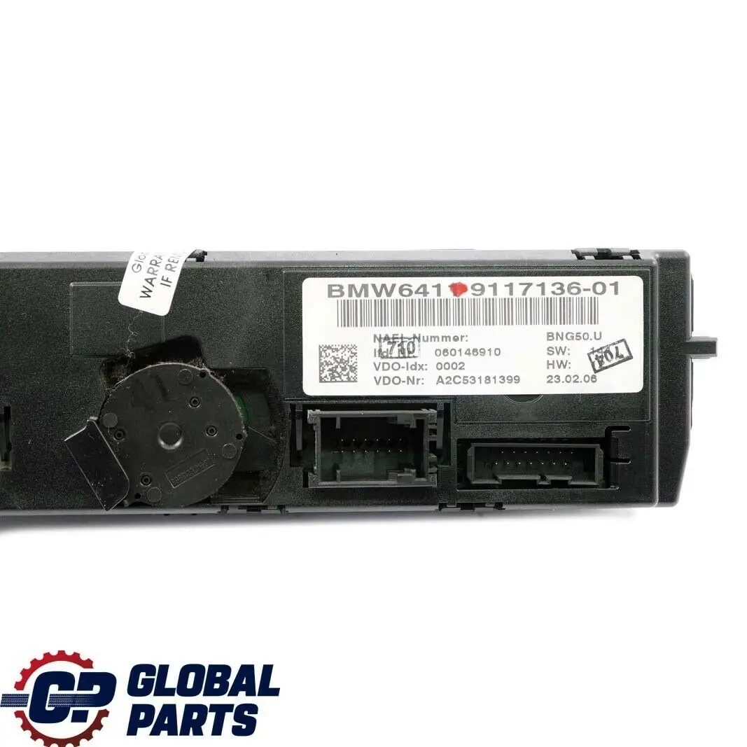  A/C Panel BMW E81 E87 E88 E90 Automatic Air Conditioning Contol Switch - SKU 9117136 - Part number 9117136