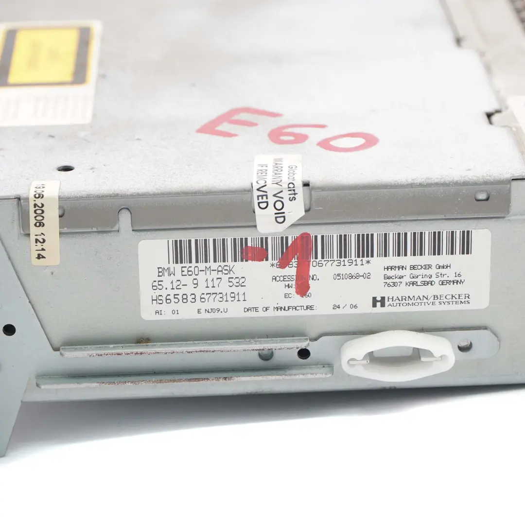 M-ASK M-Audiosystemkontroller CD Player Haupteinheit für BMW E60 E61 mit Teilenummer 9117532 BMW E60 E61 M-ASK M-Audiosystemkontroller CD Player Haupteinheit - SKU 9117532-1 - Teilenummer 9117532