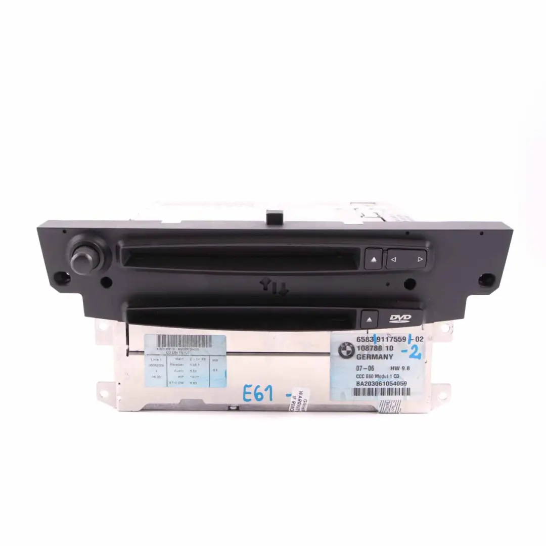 Navigation Head Unit BMW E60 E61 CCC CD Professional Sat Nav Controller to with Part number 9117559 Navigation Head Unit BMW E60 E61 CCC CD Professional Sat Nav Controller - SKU 9117559-2 - Part number 9117559