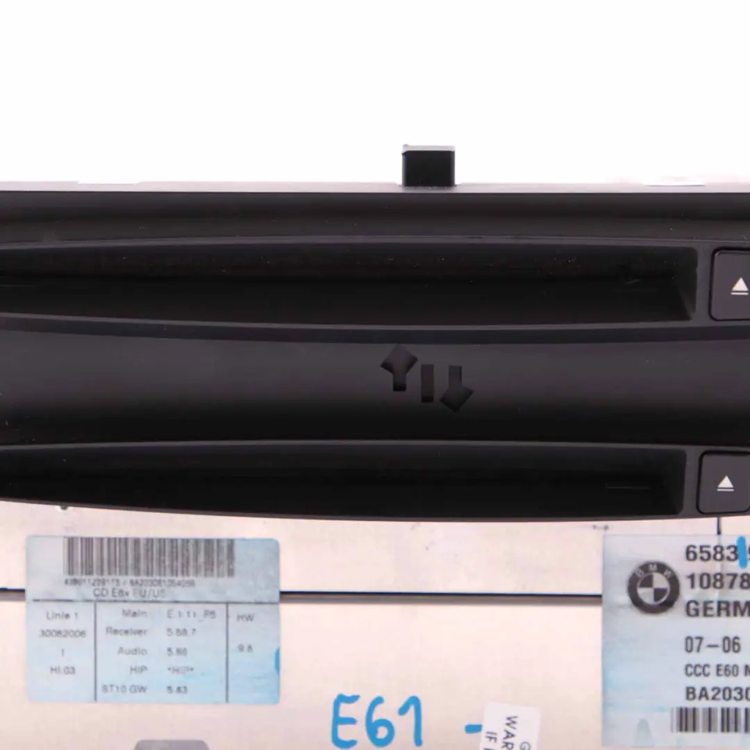Navigation Head Unit BMW E60 E61 CCC CD Professional Sat Nav Controller to with Part number 9117559 Navigation Head Unit BMW E60 E61 CCC CD Professional Sat Nav Controller - SKU 9117559-2 - Part number 9117559