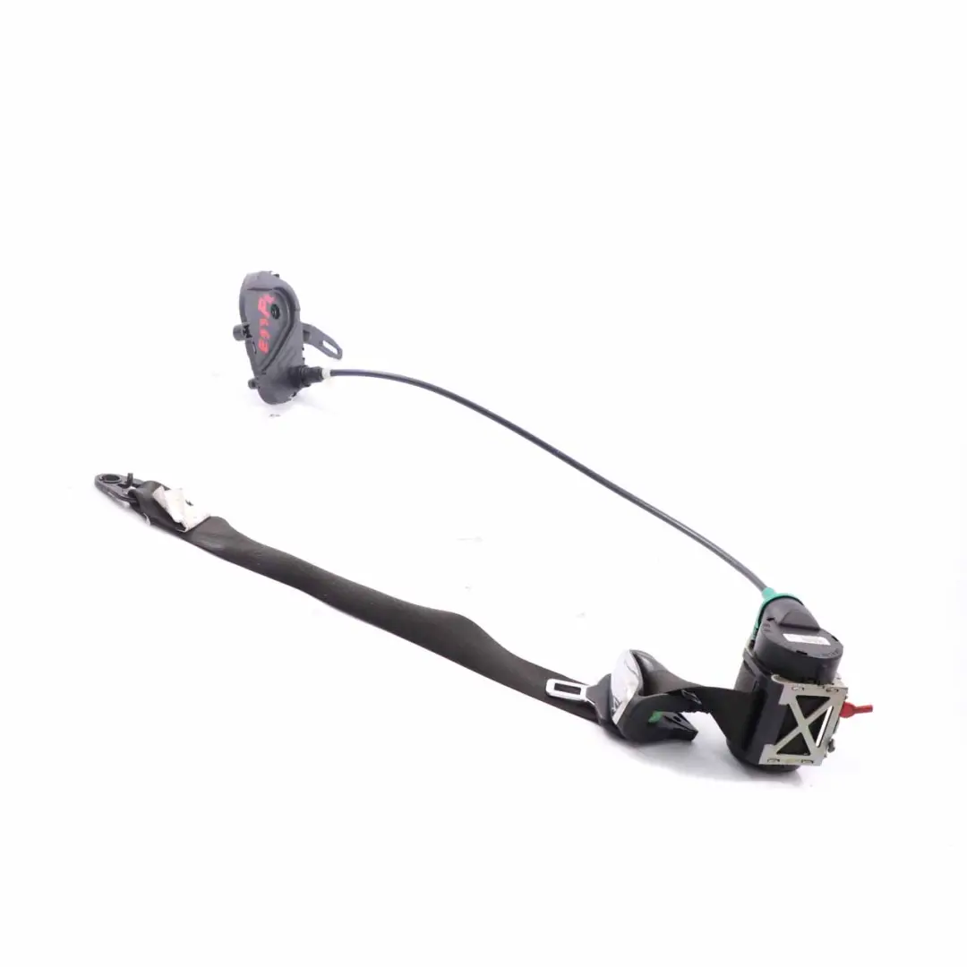 BMW E93 Upper Safety Seat Belt Front Right O/S Seatbelt Black - SKU 9117654-1 - Part number 9117654