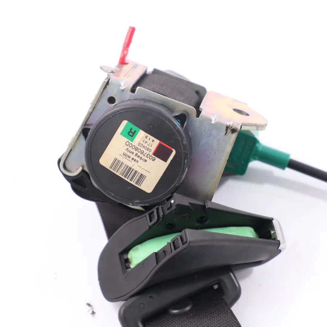 BMW E93 Upper Safety Seat Belt Front Right O/S Seatbelt Black - SKU 9117654-1 - Part number 9117654
