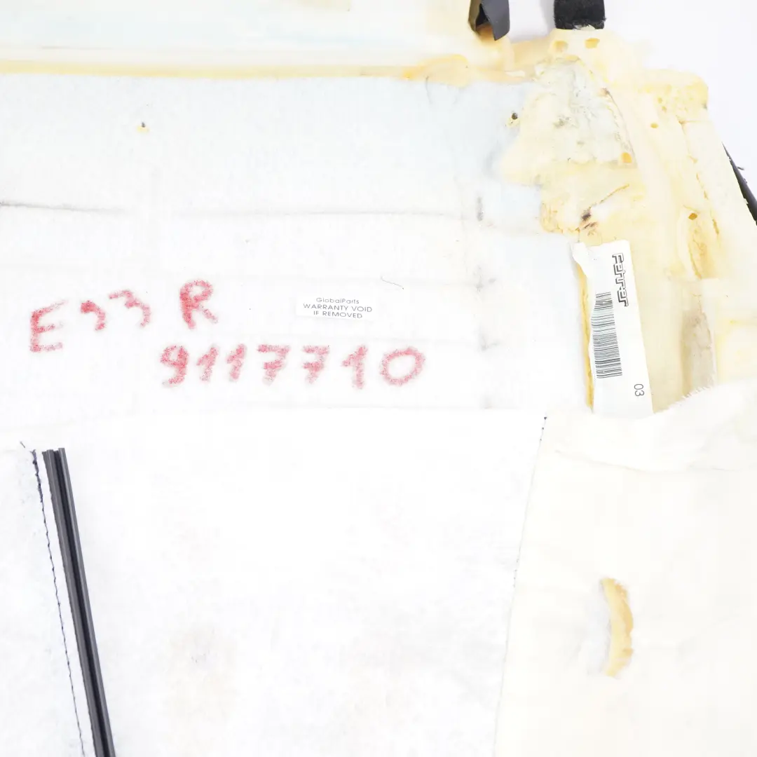 Dossier de Siège Avant Droite Chauffé Housse Cuir Walknappa Noir pour BMW E93 à propos du numéro de pièce 9117710 BMW E93 Dossier de Siège Avant Droite Chauffé Housse Cuir Walknappa Noir - SKU 9117710 - Numéro de pièce 9117710