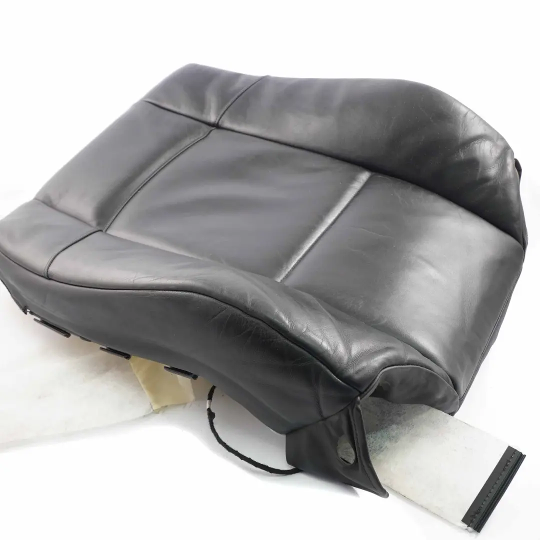  Front Seat Backrest BMW E93 Front Right O/S Heated Cover Black Leather - SKU 9117710 - Part number 9117710
