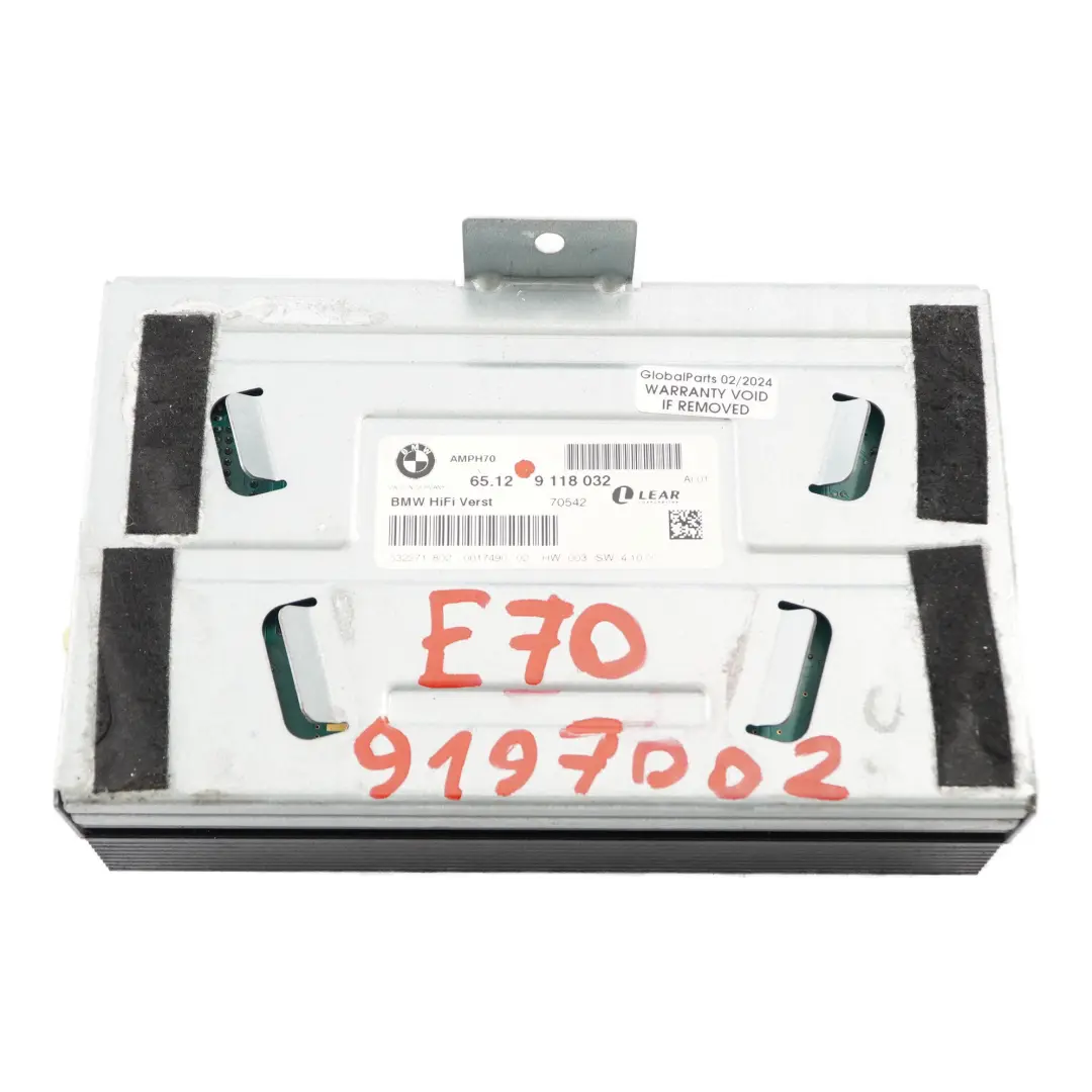 HiFi Haut parleur sonorisation Amplificateur AMP pour BMW Z4 E89 Roadster à propos du numéro de pièce 9118032 BMW Z4 E89 Roadster HiFi Haut parleur sonorisation Amplificateur AMP - SKU 9118032 - Numéro de pièce 9118032