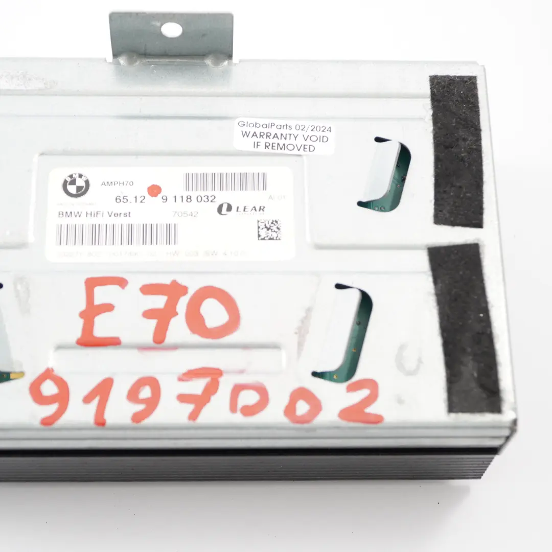 BMW Z4 E89 Roadster HiFi Sistema altoparlanti Amplificatore AMP Unità - SKU 9118032 - Numero di parte 9118032