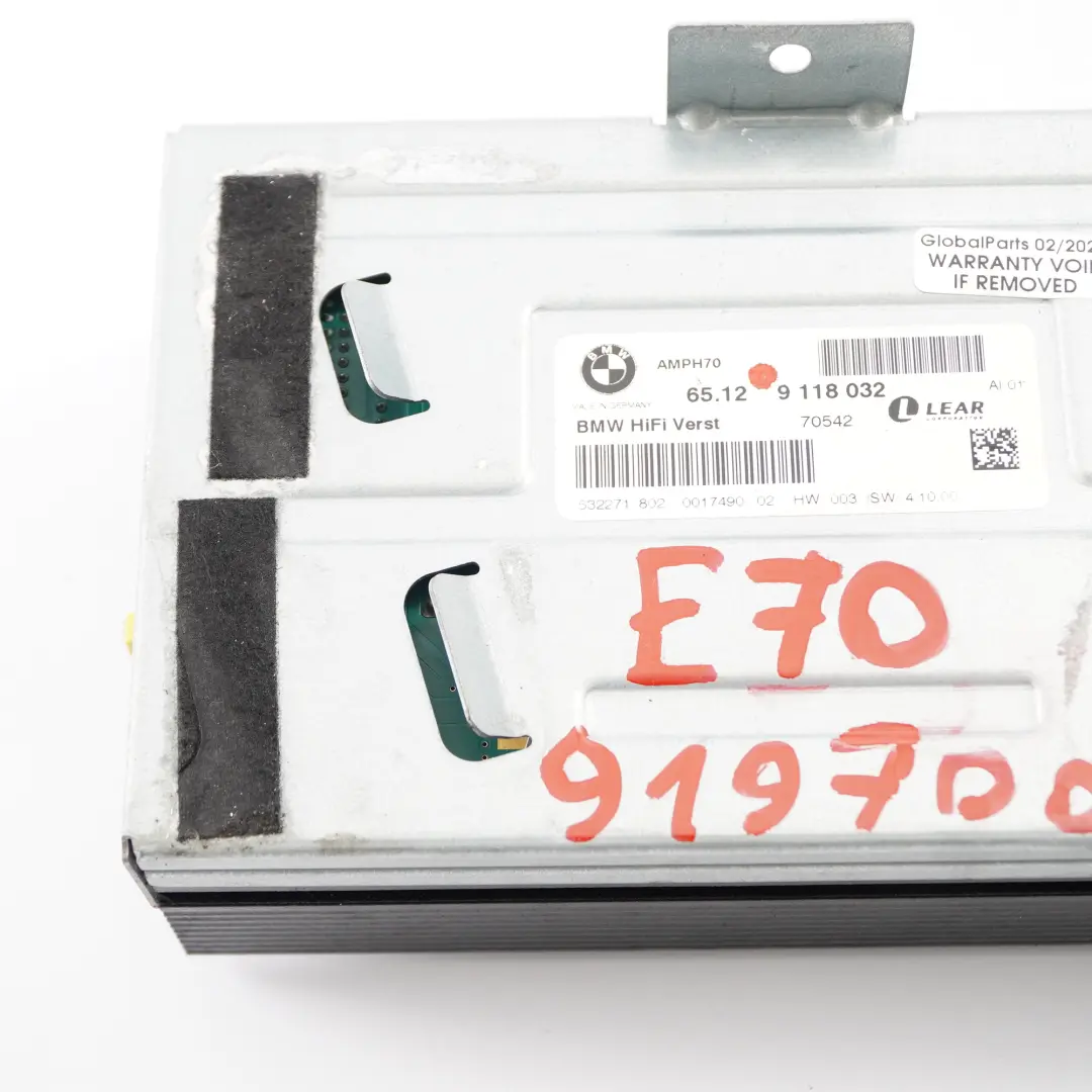 HiFi Speaker Sound System Amplifier AMP Unit BMW Z4 E89 Roadster - SKU 9118032 - Part number 9118032