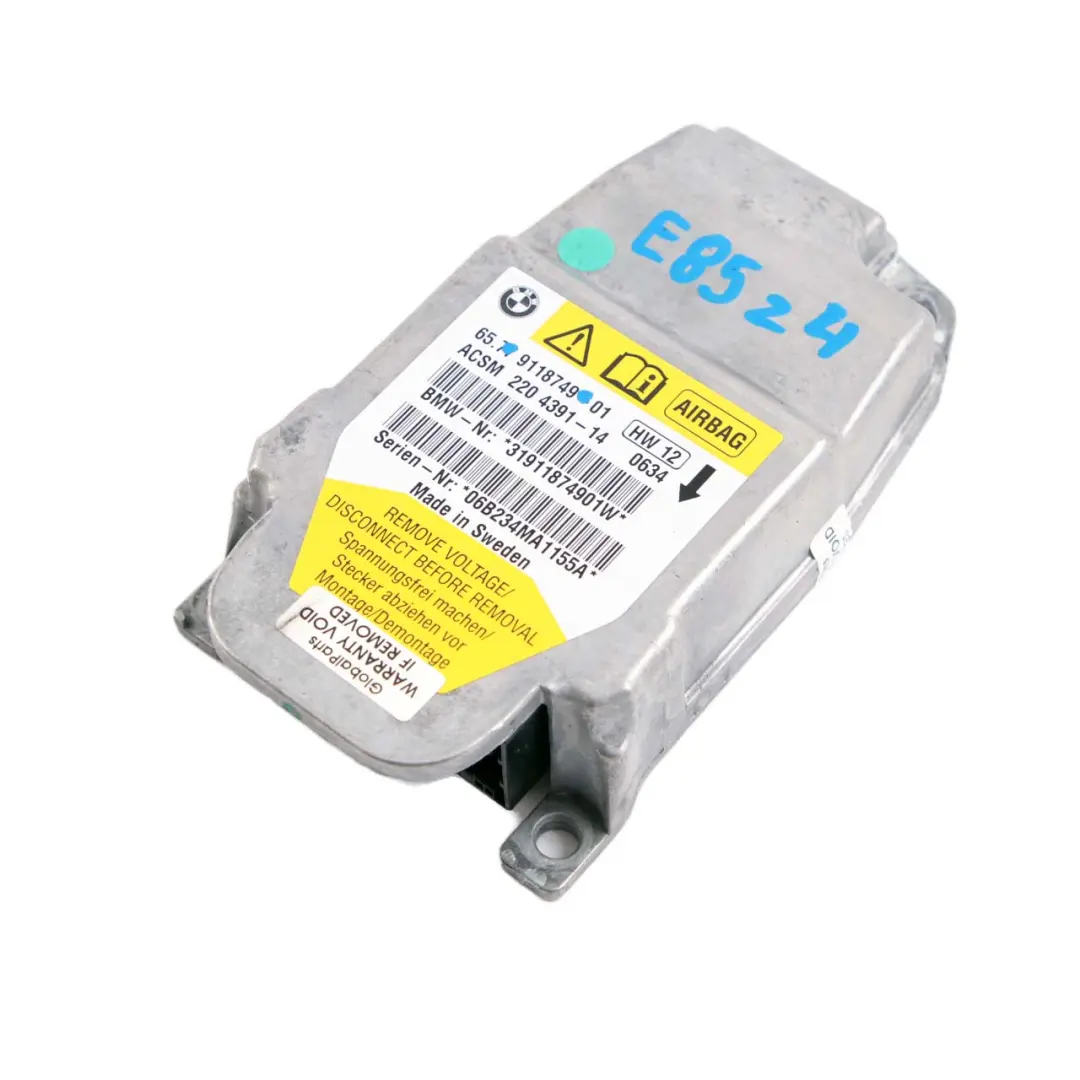 ECU Unidad de Control Modulo para BMW Z4 E85 E86 Air con número de pieza 9118749 BMW Z4 E85 E86 Air ECU Unidad de Control Modulo - SKU 9118749 - Número de pieza 9118749