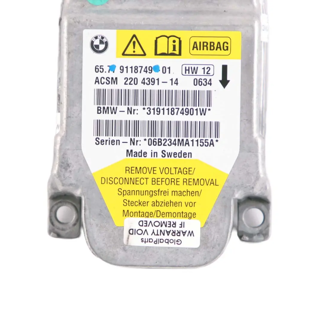 ECU Steuergerät Modul für BMW Z4 E85 E86 Air mit Teilenummer 9118749 BMW Z4 E85 E86 Air ECU Steuergerät Modul - SKU 9118749 - Teilenummer 9118749