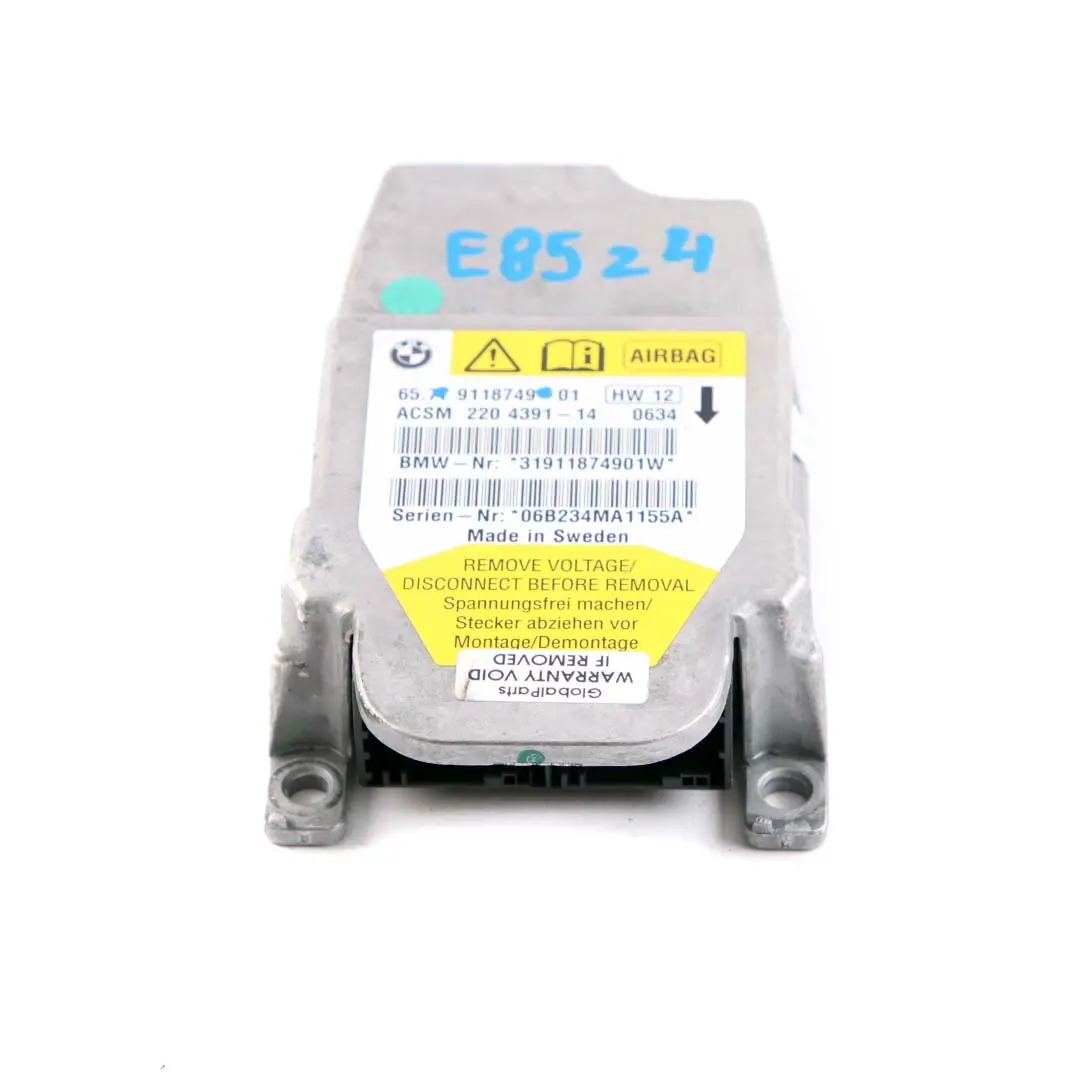 ECU Unidad de Control Modulo para BMW Z4 E85 E86 Air con número de pieza 9118749 BMW Z4 E85 E86 Air ECU Unidad de Control Modulo - SKU 9118749 - Número de pieza 9118749