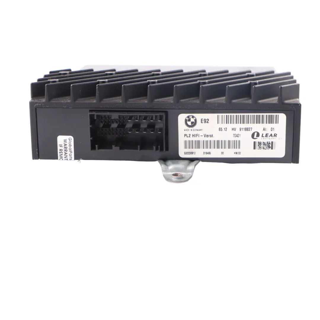 Amplifier HiFi Speaker System Control Unit Module to BMW E92 E92 LCI with Part number 9118827 BMW E92 E92 LCI Amplifier HiFi Speaker System Control Unit Module - SKU 9118827 - Part number 9118827