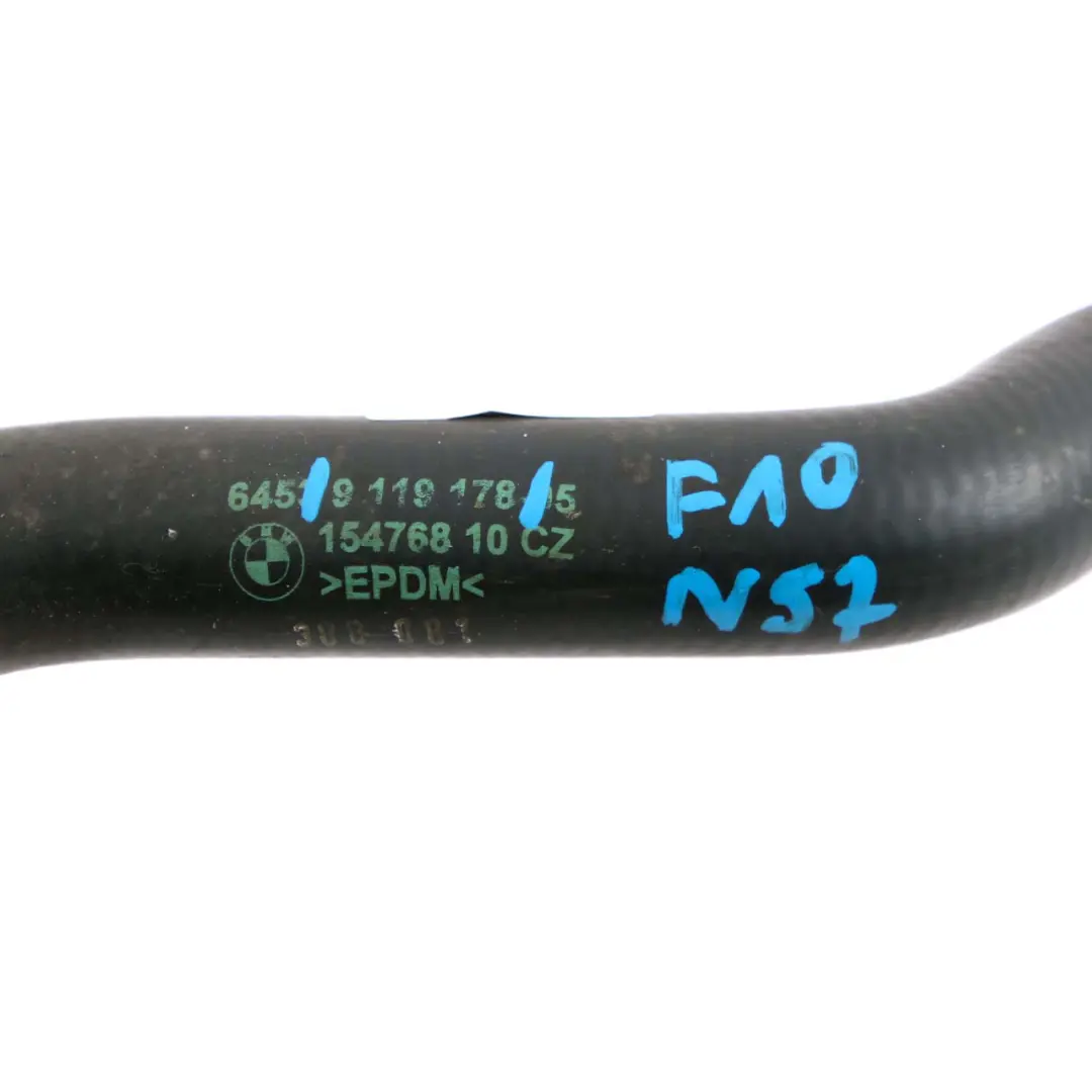 BMW F10 F11 F01 F02 N57 Diesel Tubo De Retorno Tubo Refrigeración Agua - SKU 9119178 - Número de pieza 9119178