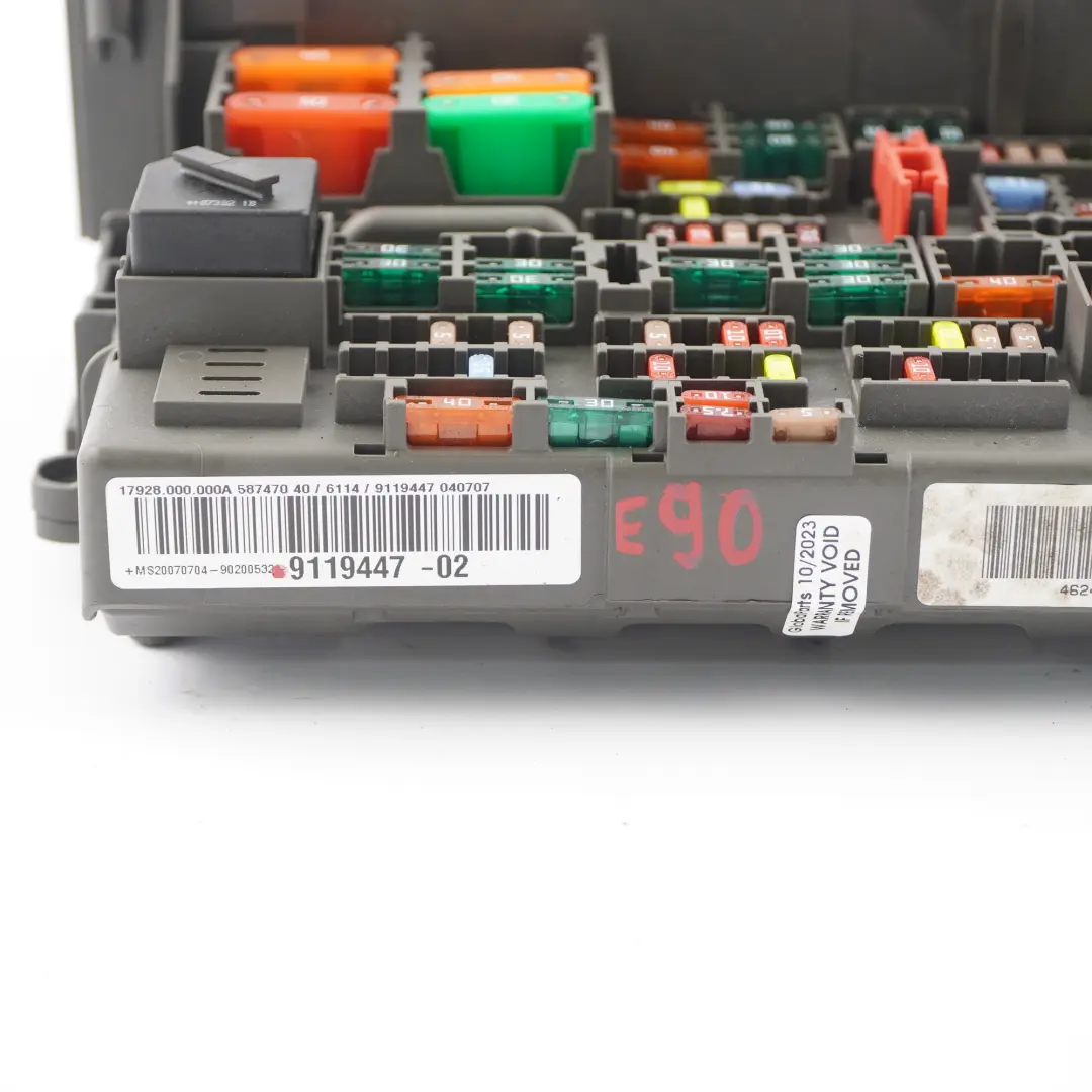 BMW E90 E91 E92 Centralina Porta Fusibili Anteriore - SKU 9119447 - Numero di parte 9119447