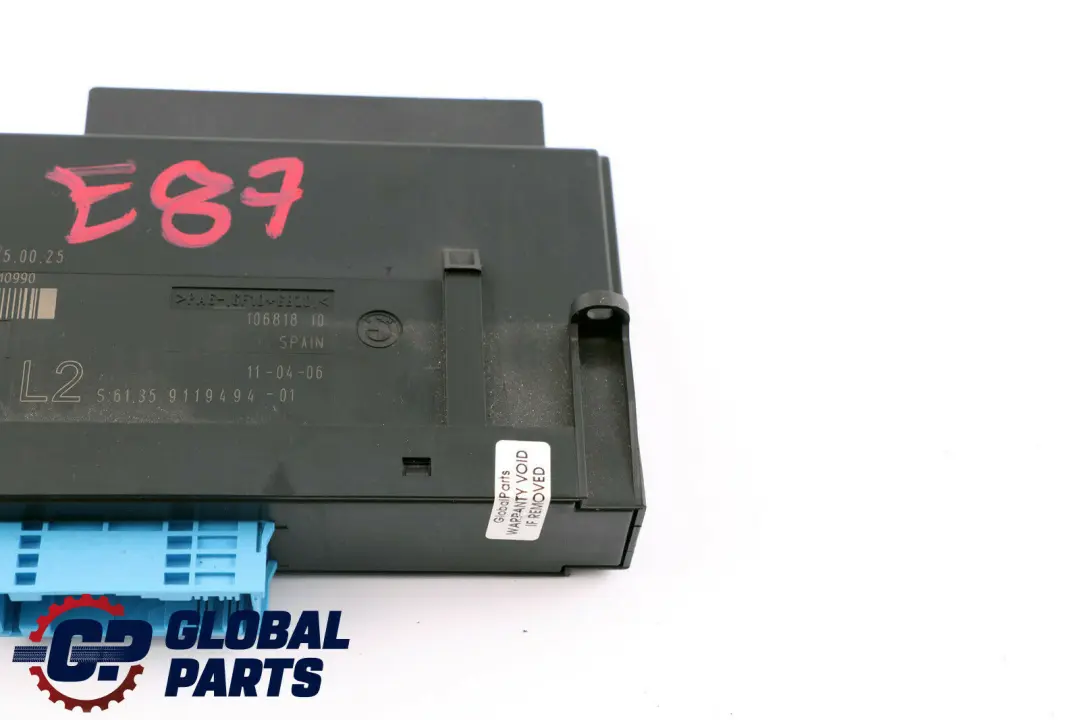 Corpo Controllo Modulo L2 Centralina 6135 per BMW E87 con numero di parte 9119494 BMW E87 Corpo Controllo Modulo L2 Centralina 6135 - SKU 9119494 - Numero di parte 9119494