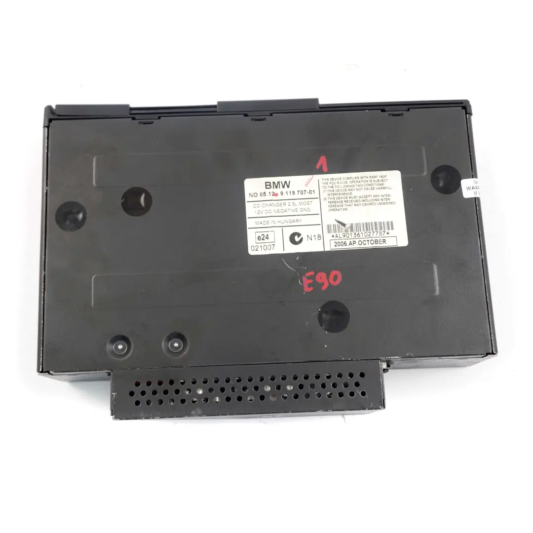 BMW E81 E87 E90 E91 E92 Zmieniarka Płyt CD 9119707 - SKU 9119707-1 - Numer Części 9181326