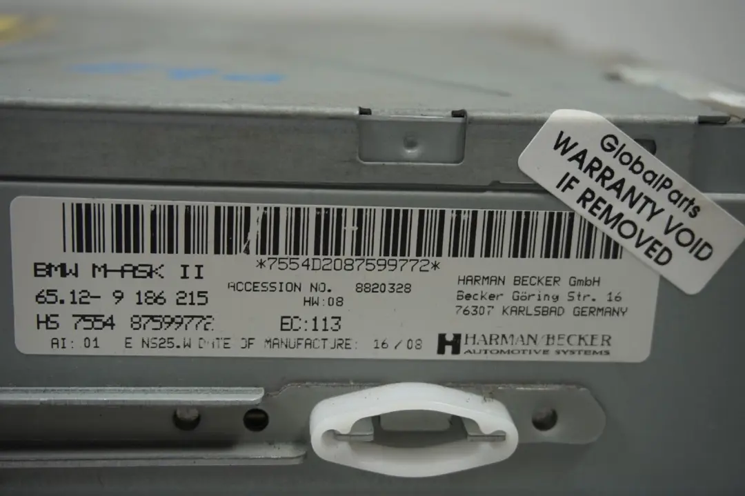 BMW E81 E87 E90 Navegacion Empresarial Controlador del Sistema M-ASK - SKU 9119847 - Número de pieza 9119847