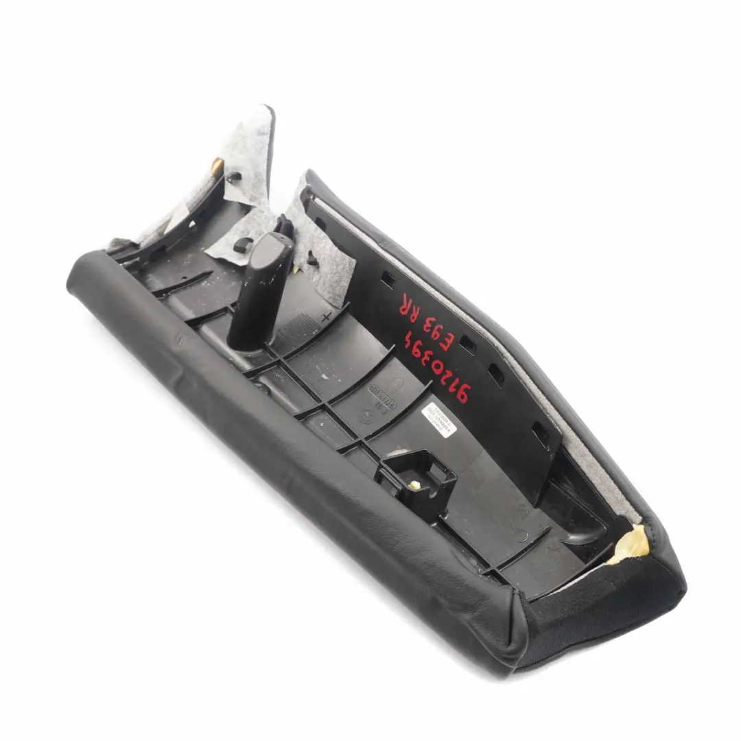 BMW E93 Cabrio Acabado Lateral Asiento Trasero Derecho Cuero Negro - SKU 9120394 - Número de pieza 9120394