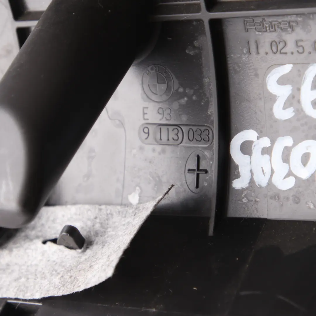 Side Finisher Rear Seat Left N/S Lateral Cover Cream Beige Leather to BMW E93 with Part number 9120395 BMW E93 Side Finisher Rear Seat Left N/S Lateral Cover Cream Beige Leather - SKU 9120395 - Part number 9120395