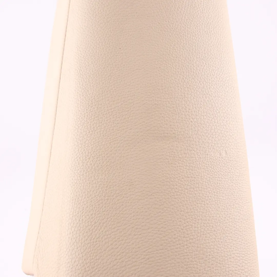 Side Finisher Rear Seat Left N/S Lateral Cover Cream Beige Leather to BMW E93 with Part number 9120395 BMW E93 Side Finisher Rear Seat Left N/S Lateral Cover Cream Beige Leather - SKU 9120395 - Part number 9120395