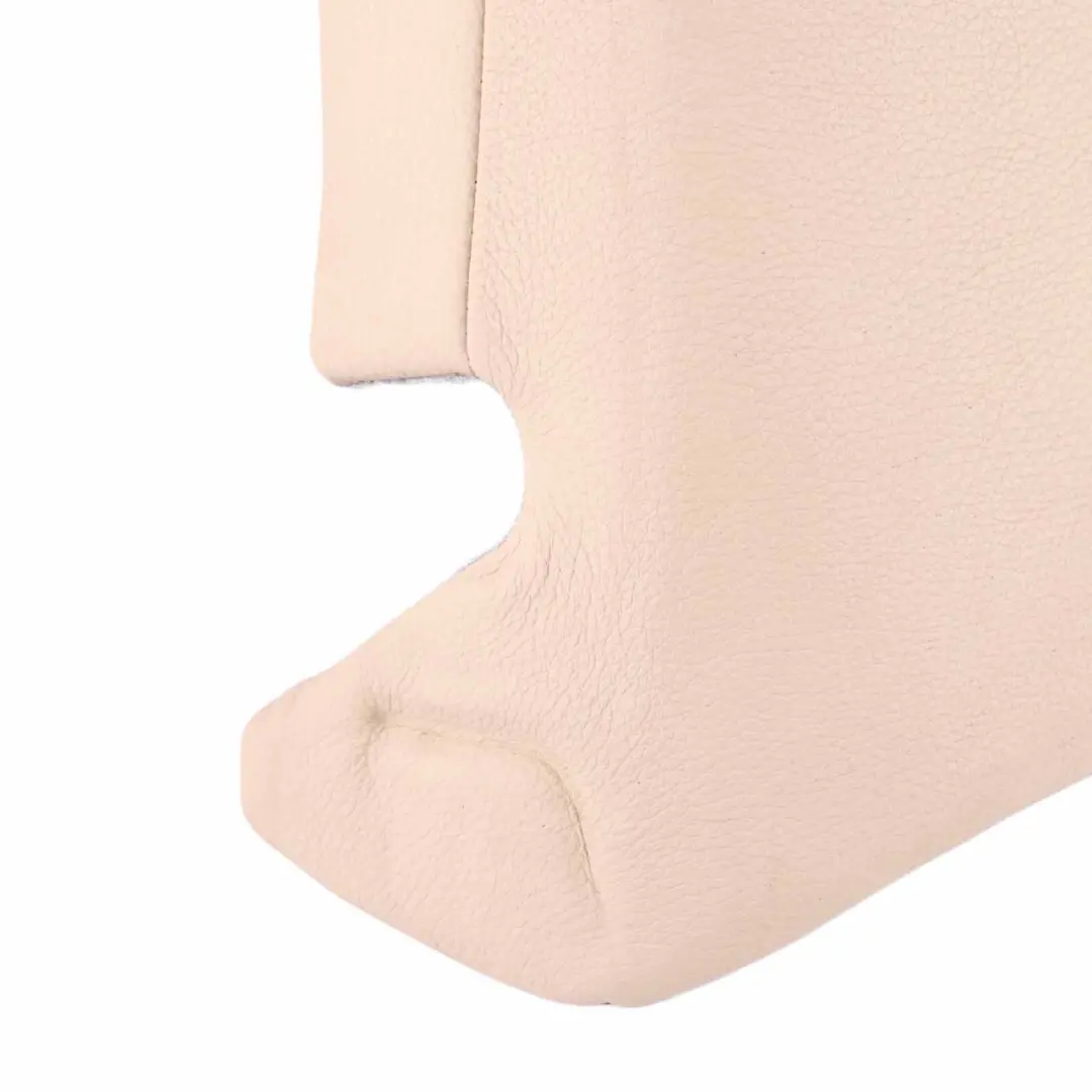Side Finisher Rear Seat Left N/S Lateral Cover Cream Beige Leather to BMW E93 with Part number 9120395 BMW E93 Side Finisher Rear Seat Left N/S Lateral Cover Cream Beige Leather - SKU 9120395 - Part number 9120395