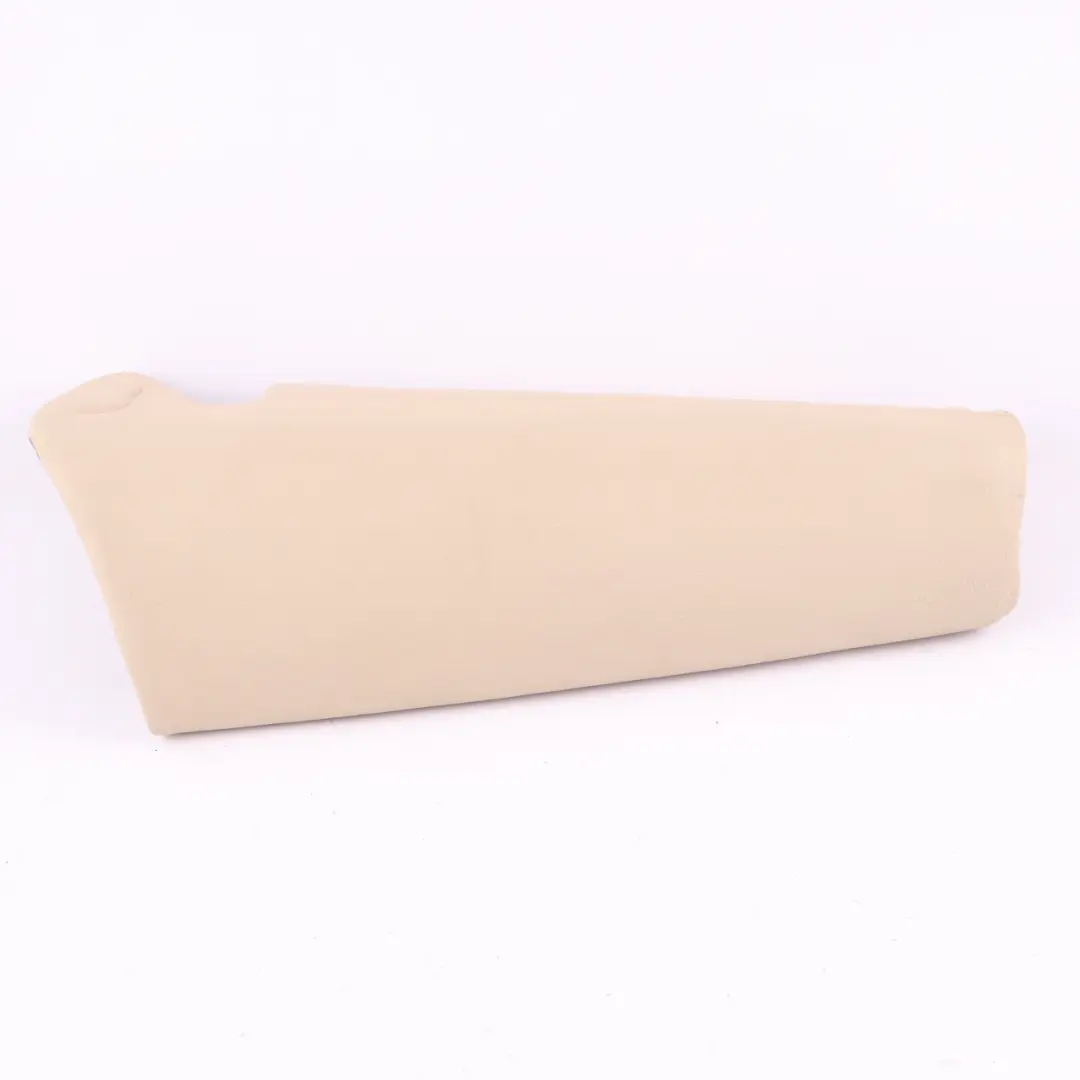 Side Finisher Rear Seat Left N/S Lateral Cover Cream Beige Leather to BMW E93 with Part number 9120395 BMW E93 Side Finisher Rear Seat Left N/S Lateral Cover Cream Beige Leather - SKU 9120395 - Part number 9120395