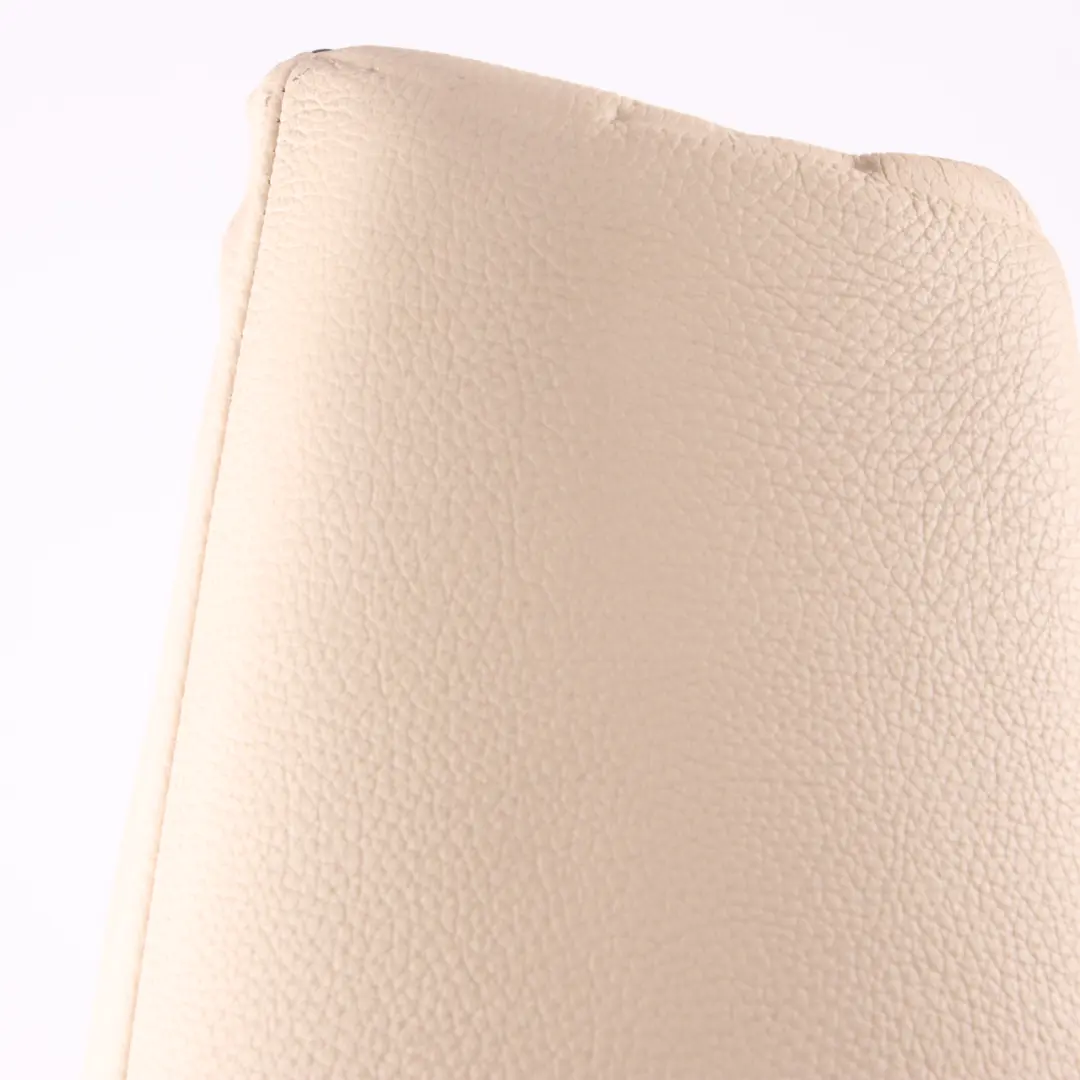 Side Finisher Rear Seat Left N/S Lateral Cover Cream Beige Leather to BMW E93 with Part number 9120395 BMW E93 Side Finisher Rear Seat Left N/S Lateral Cover Cream Beige Leather - SKU 9120395 - Part number 9120395