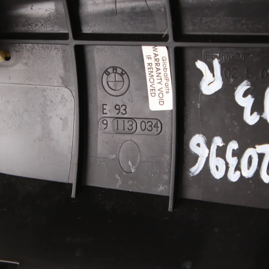 Side Finisher Rear Seat Right O/S Lateral Cover Cream Beige Leather to BMW E93 with Part number 9120396 BMW E93 Side Finisher Rear Seat Right O/S Lateral Cover Cream Beige Leather - SKU 9120396 - Part number 9120396