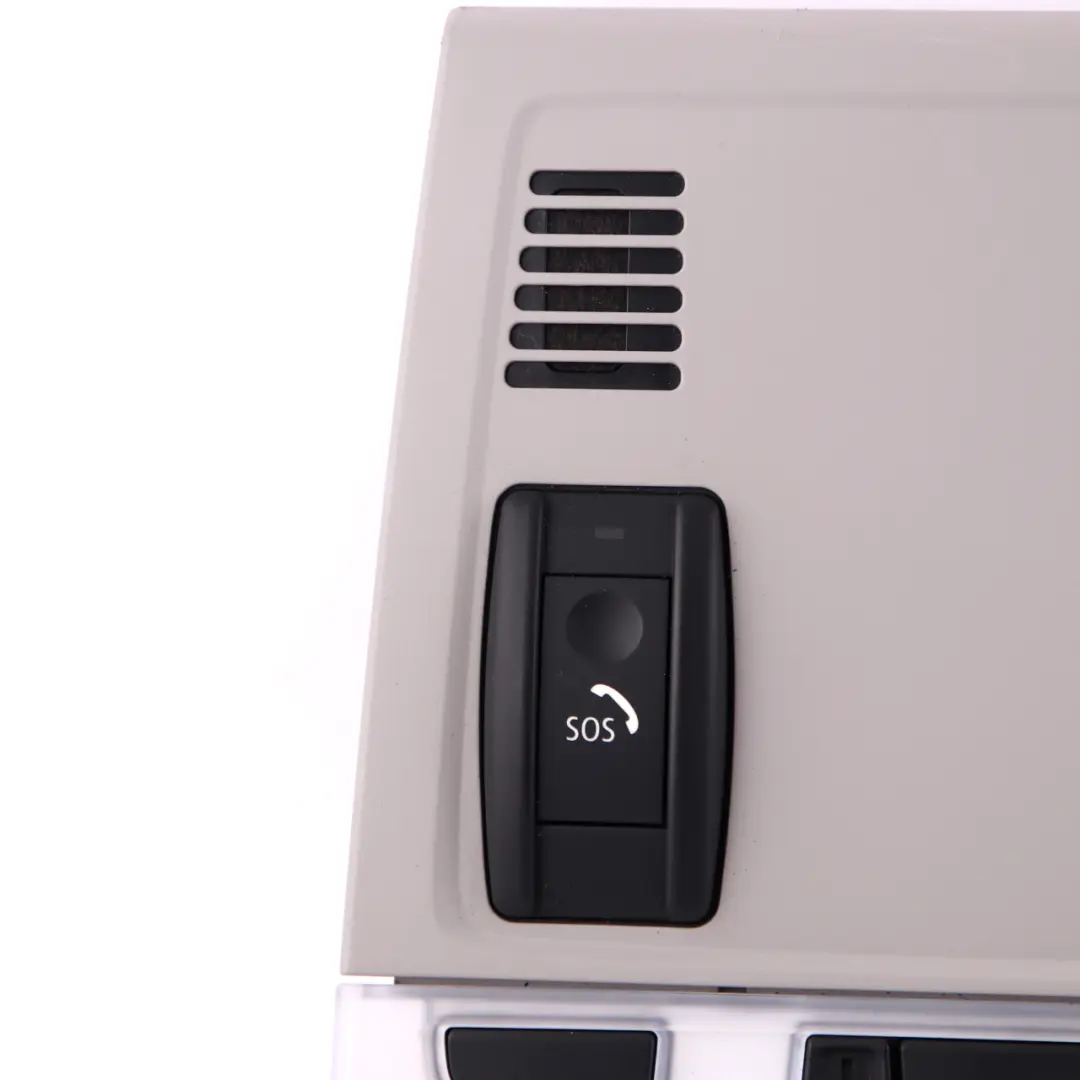 BMW E90 E91 E92 LCI Roof Switch Unit Light Control SOS Button Grey - SKU 9120460 - Part number 9120460