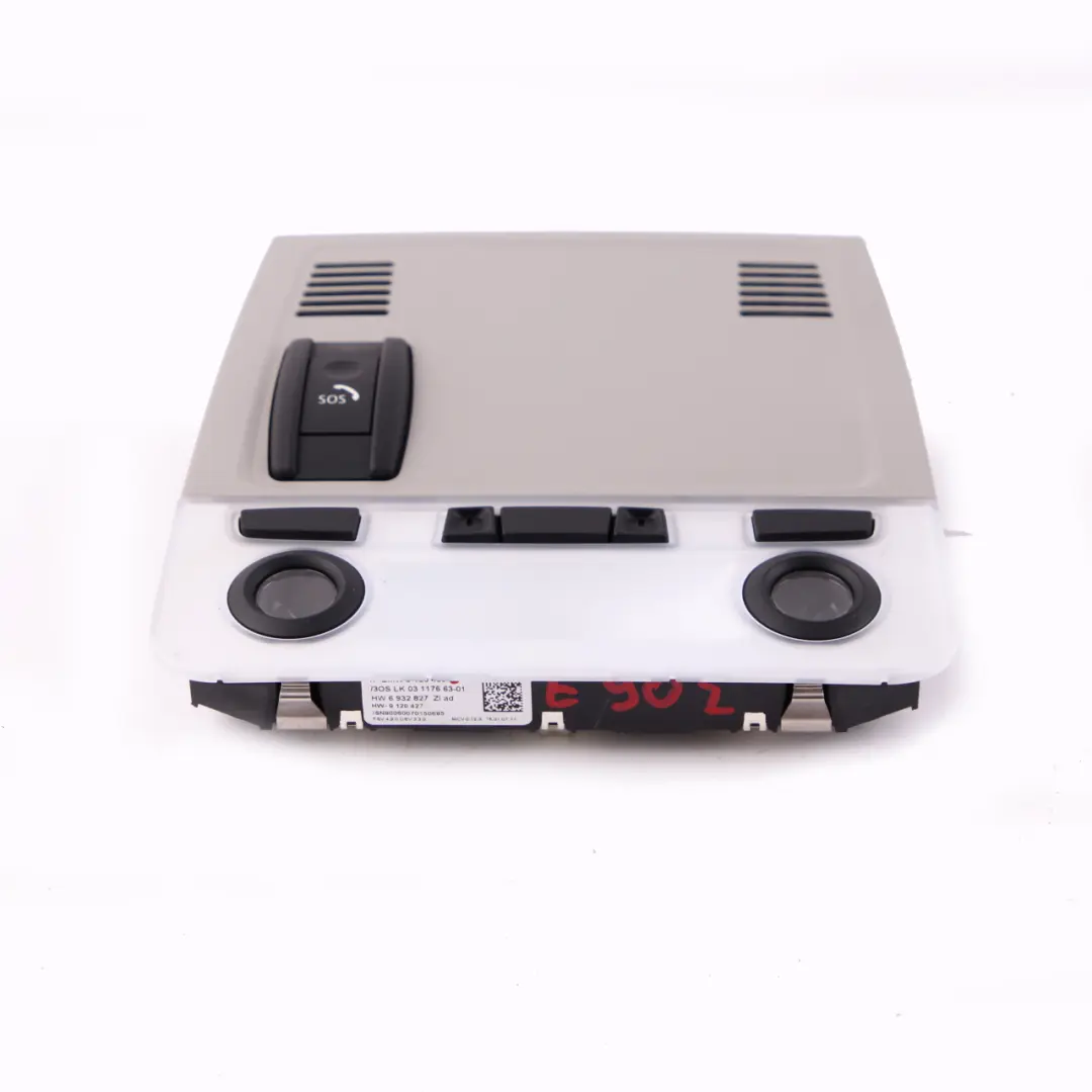 BMW E90 E91 E92 LCI Roof Switch Unit Light Control SOS Button Grey - SKU 9120460 - Part number 9120460