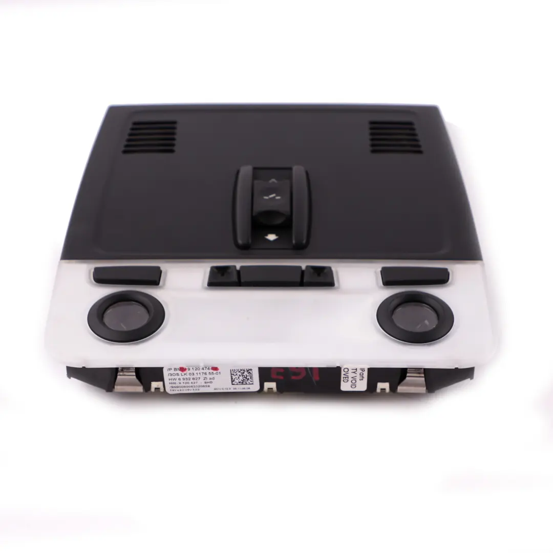 Glass Roof Light Switch Unit Module Centre Front to BMW 1 3 E81 E87 E90 with Part number 9120474 BMW 1 3 E81 E87 E90 Glass Roof Light Switch Unit Module Centre Front - SKU 9120474 - Part number 9120474