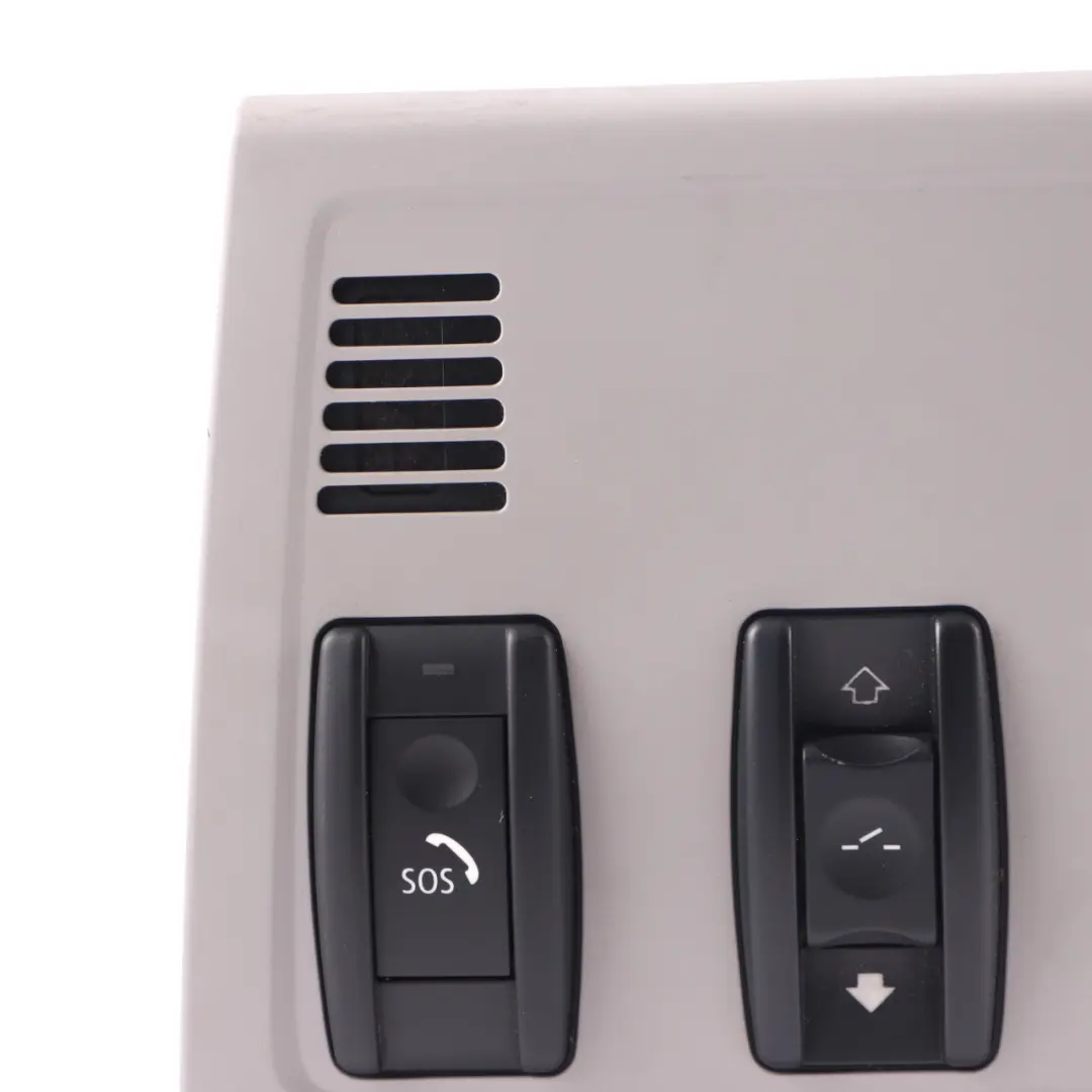 Roof Light Switch Unit Module SOS Sunroof Grey to BMW E90 E92 with Part number 9120484 BMW E90 E92 Roof Light Switch Unit Module SOS Sunroof Grey - SKU 9120484 - Part number 9120484