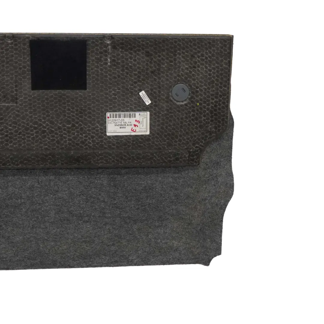 Boot Trunk Luggage Compartment Trim Panel to BMW E93 Convertible with Part number 9120917 BMW E93 Convertible Boot Trunk Luggage Compartment Trim Panel - SKU 9120917 - Part number 9120917