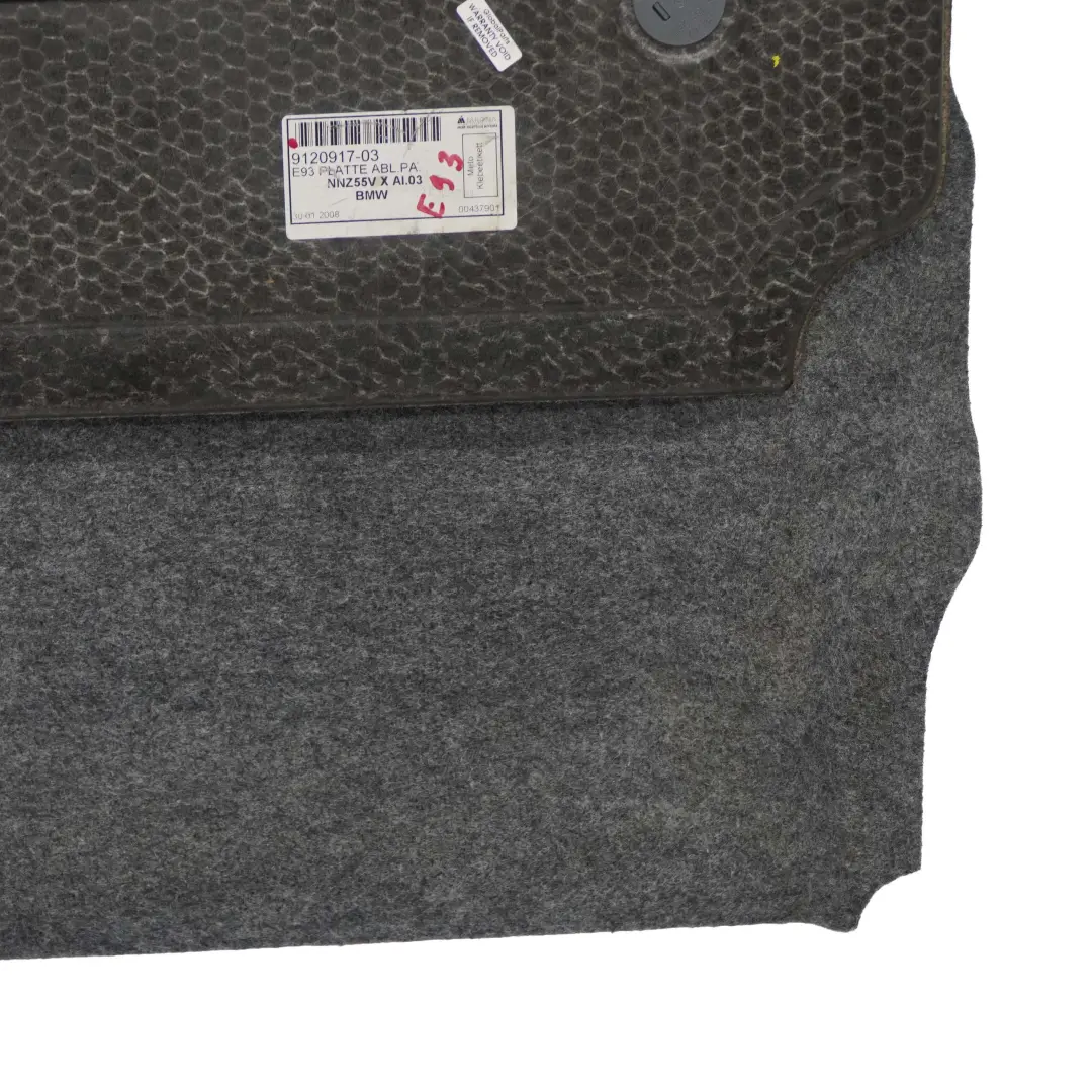 Coffre a bagages Panneau de garniture pour BMW E93 Cabriolet à propos du numéro de pièce 9120917 BMW E93 Cabriolet Coffre a bagages Panneau de garniture - SKU 9120917 - Numéro de pièce 9120917