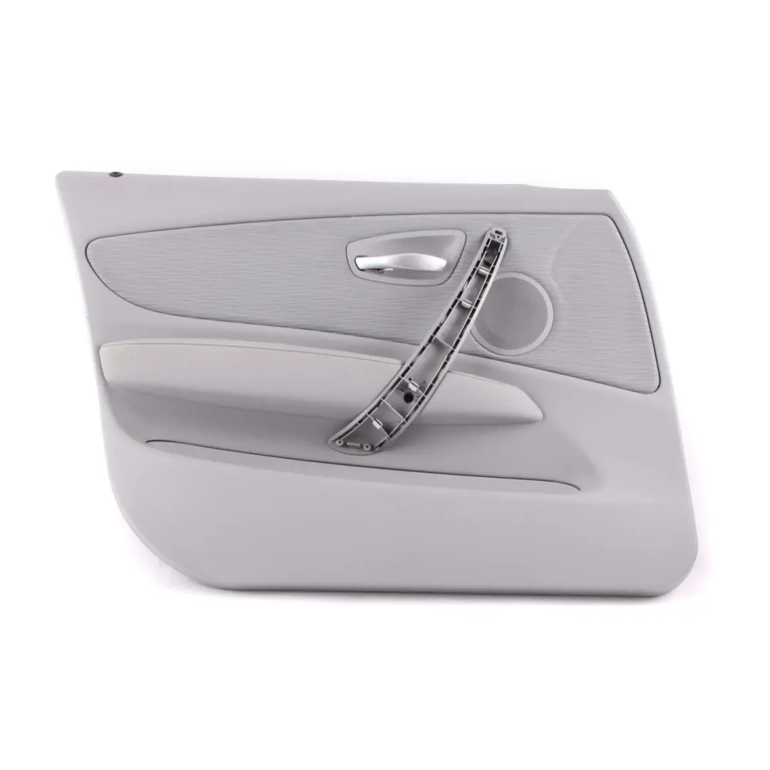 Door Card Front Left N/S Trim Panel Fabric Elektra Alaska Grey to BMW E87 LCI with Part number 9121143 BMW E87 LCI Door Card Front Left N/S Trim Panel Fabric Elektra Alaska Grey - SKU 9121143 - Part number 9121143