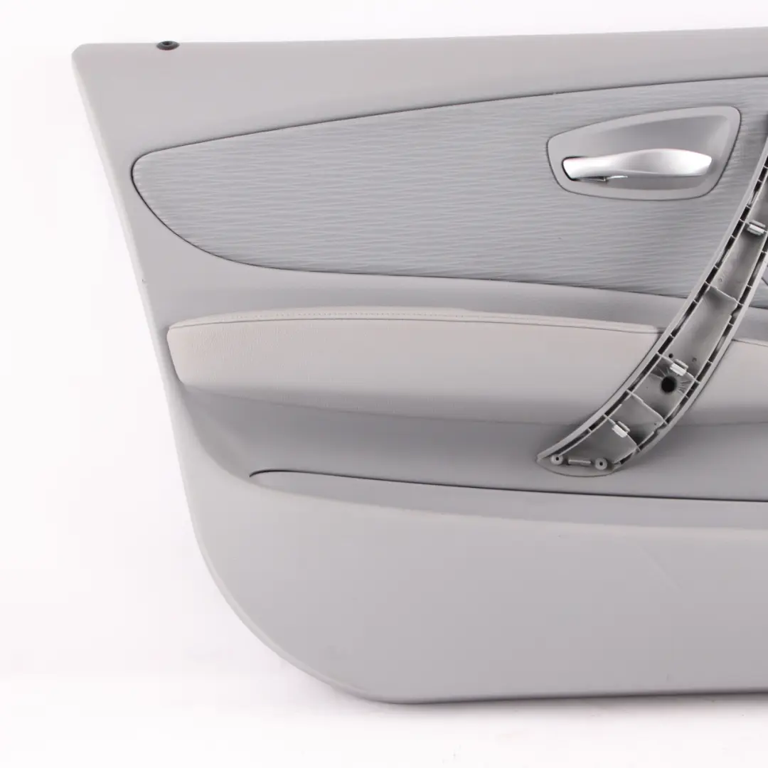 Door Card Front Left N/S Trim Panel Fabric Elektra Alaska Grey to BMW E87 LCI with Part number 9121143 BMW E87 LCI Door Card Front Left N/S Trim Panel Fabric Elektra Alaska Grey - SKU 9121143 - Part number 9121143