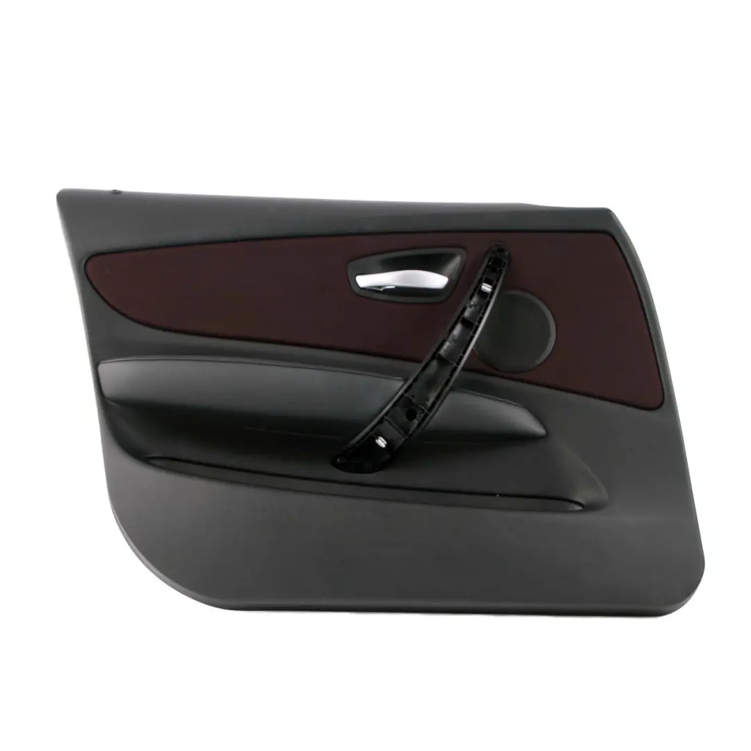 BMW E87 LCI Front Left N/S Door Card Trim Panel Fabric Network Cranberry-Red - SKU 9121149 - Part number 9121149