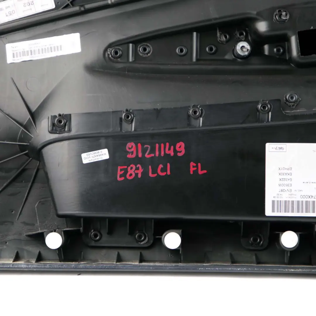 BMW E87 LCI Anteriore Sinistra N/S Pannello Porta Tessuto Rete Mirtillo Rosso - SKU 9121149 - Numero di parte 9121149